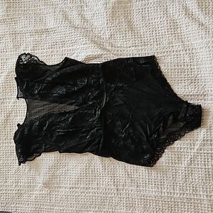 Size Small black mesh and lace  body suit
